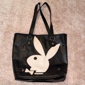 Vintage PLAYBOY Black and White Tote Bag